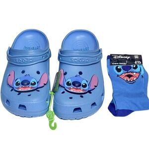CROCS Adult DISNEY LILO & STITCH CLASSIC CLOGS Blue Size Men 10 Women 12 & Match